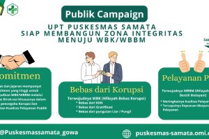 UPT PUSKESMAS SAMATA SIAP MEMBANGUN ZONA INTEGRITAS