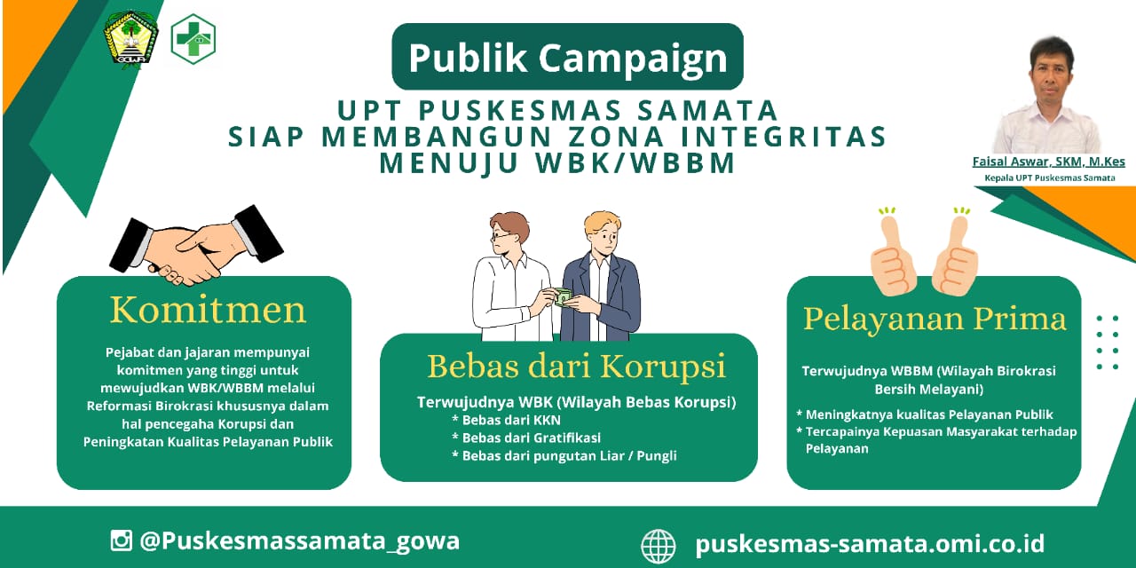 UPT PUSKESMAS SAMATA SIAP MEMBANGUN ZONA INTEGRITAS