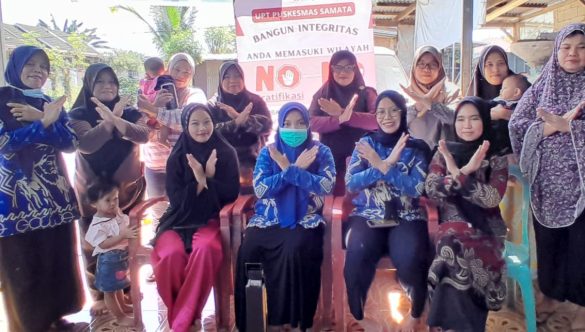 Kegiatan Sosialisasi Publik Campaign UPT Puskesmas Samata Membangun Zona Integritas menuju WBK/WBBM