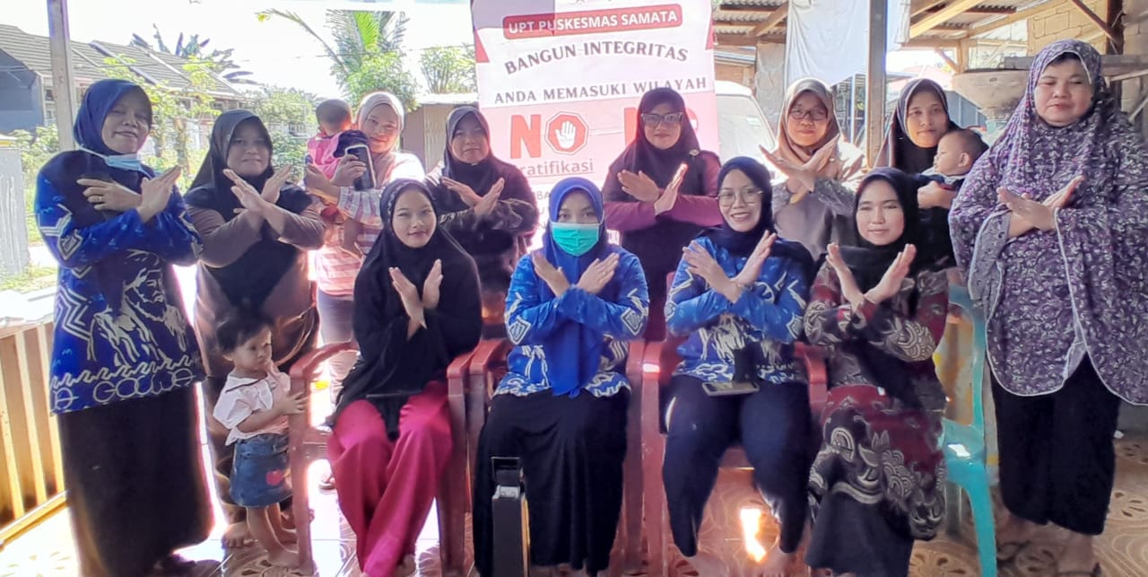 Kegiatan Sosialisasi Publik Campaign UPT Puskesmas Samata Membangun Zona Integritas menuju WBK/WBBM
